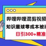 （7138期）哔哩哔哩混剪视频引流创业粉日引300+知识星球零成本被动引流创业粉一天300+