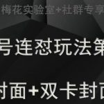 梅花实验室社群专享视频号连怼玩法半卡封面+双卡封面技术