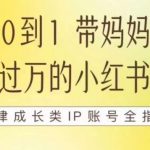 100天小红书训练营【7期】，带你做自媒体博主，每月多赚四位数，自律成长IP账号全指南