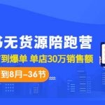 （7049期）小红书无货源陪跑营：从0-1从开店到爆单 单店30万销售额（更至8月-36节课）