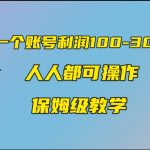 （7024期）一个账号100-300，有人靠他赚了30多万，中视频另类玩法，任何人都可以做到