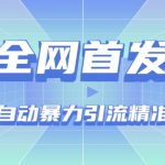 【全网首发】抖音全自动暴力引流精准粉技术【脚本+教程】