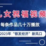 （6861期）儿女祝福视频彻底爆火，一条作品几十万播放，2023年一定要抓住的新风口