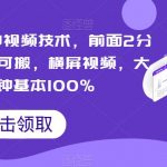 PR搬运模板中视频技术，前面2分钟以上万物皆可搬，横屏视频，大于2分钟基本100%