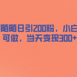 （6817期）探探陌陌日引200粉，小白新手可做，当天就能变现300+