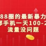 （6794期）外面88圈的最新暴力引流，一部手机一天100-200流量没问题