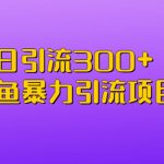 （6694期）日引流300+闲鱼暴力引流项目