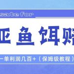 （6572期）最新路亚鱼饵打假赔付玩法，一单利润几百+（保姆级教程）