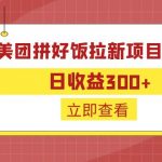 （6549期）外面收费260的美团拼好饭拉新项目拆解：日收益300+