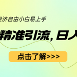 （6515期）小红书精准引流，小白日入600+，轻松实现副业经济自由（教程+1153G资源）