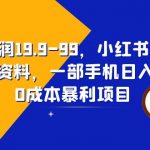 （6495期）一单利润19.9-99，小红书卖教资考试资料，一部手机日入600（教程+资料）