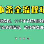 （6465期）适合所有朋友的剧本杀全流程玩法，虚拟资源单天200-500收溢！