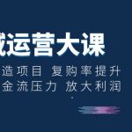 （6455期）私域运营大课：爆款打造项目 复购率提升 解决现金流压力 放大利润