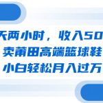 （6437期）每天两小时，收入500+，卖莆田高端篮球鞋，小白轻松月入过万（教程+素材）