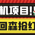 （6304期）外面收费1280的回森抢红包项目，单号5-10+【脚本+详细教程】