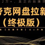 （6197期）夸克网盘拉新项目终极版教程【视频教程+实操手册】全网保姆级教学