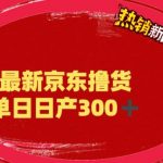 （6142期）外面最高收费到3980 京东撸货项目 号称日产300+的项目（详细揭秘教程）