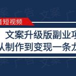 （6123期）拆解抖音短视频：“毒”文案升级版副业项目，从制作到变现（教程+素材）