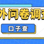 （6103期）外面收费5000+海外问卷调查口子查项目，认真做单机一天200+