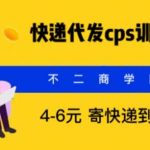 （5796期）快递代发CPS，月入万元，不起眼却很赚钱的信息差项目