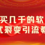 （5729期）外面卖几千的软件病毒式裂变引流教程，病毒式无限吸引精准粉丝【揭秘】