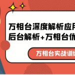 （5725期）万相台实战训练课：万相台深度解析应用+万相台后台解析+万相台优质资源位