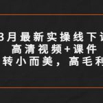 （5597期）3月最新实操线下课高清视频+课件，如何玩转小而美，高毛利直播间