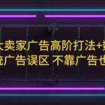 （5502期）亚马逊/大卖家广告高阶打法+数据分析，走出传统广告误区 不靠广告也能出单