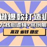 （5107期）亚马逊爆款打造训练营：5大核心逻辑+案例展示 打造爆款链接 高效 省钱 稳定