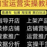 （5079期）2023淘宝开店教程0基础到高级全套视频网店电商运营培训教学课程（2月更新）