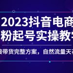 （4698期）2023抖音电商0粉起号实操教学，直接带货完整方案，自然流量天花板