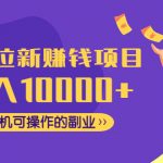 （4514期）CPA拉新赚钱项目，月入10000+一部手机可操作的副业！