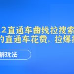 （4296期）2022直通车曲线拉搜索教程：用最少的直通车花费，拉爆搜索流量