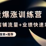 （4487期）流量爆涨训练营：打造店铺流量+业绩快速增长 (爆款+搜索+推荐)