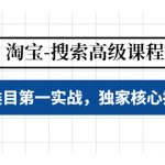 （4414期）淘宝-搜索高级课程：多个类目第一实战，独家核心操盘手法