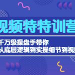 （4231期）短视频特特训营：千万级操盘手带你从底层逻辑到实操细节到变现-价值2580