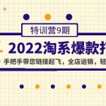 （4334期）2022淘系爆款打造特训营9期：手把手带您链接起飞，全店运销，轻松出爆款