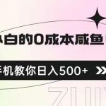 适合小白的0成本闲鱼电商项目，一部手机，教你如何日入500+的保姆级教程【揭秘】