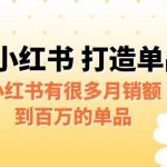 某公众号付费文章《小红书打造单品专家》小红书有很多月销额到百万的单品