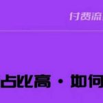 波波-付费占比高，如何优化？只讲方法，不说废话，高效解决问题！