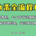 适合所有朋友的剧本杀全流程玩法，虚拟资源单天200-500收益！【揭秘】