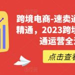 跨境电商-速卖通从基础到精通，2023跨境电商速卖通运营全流程