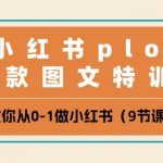 （10553期）小红书 plog爆款图文特训营，教你从0-1做小红书（9节课）