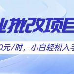 作业批改项目30元/时，简单小白轻松入手，非常适合兼职