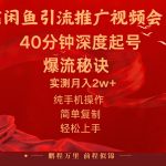 （10896期）闲鱼暴力引流推广视频会员，能做到日入2W+，操作简单