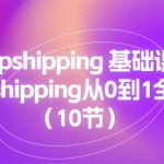 Dropshipping基础课程，Dropshipping从0到1全教程（10节）