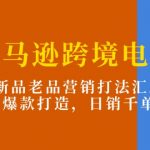 亚马逊跨境电商：新品老品营销打法汇总，爆款打造，日销千单