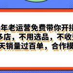 （11474期）拼多多最新合作开店日入4000+两天销量过百单，无学费、老运营代操作、…